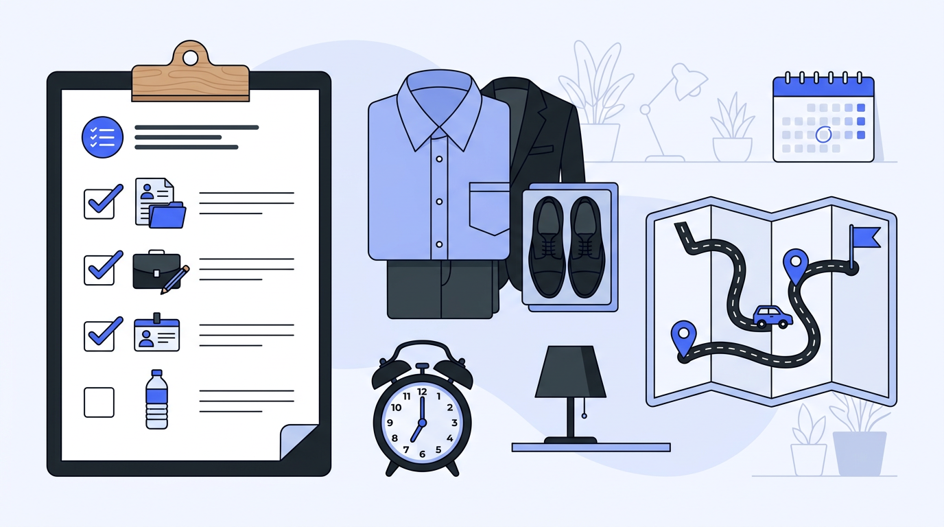 Day Before Interview Checklist: 12 Things to Do (2026) | Free Practice