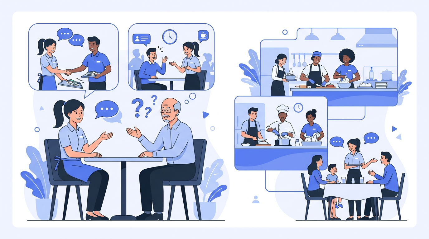 Restaurant Behavioral Interview Questions and Answers (2026) | Free Practice